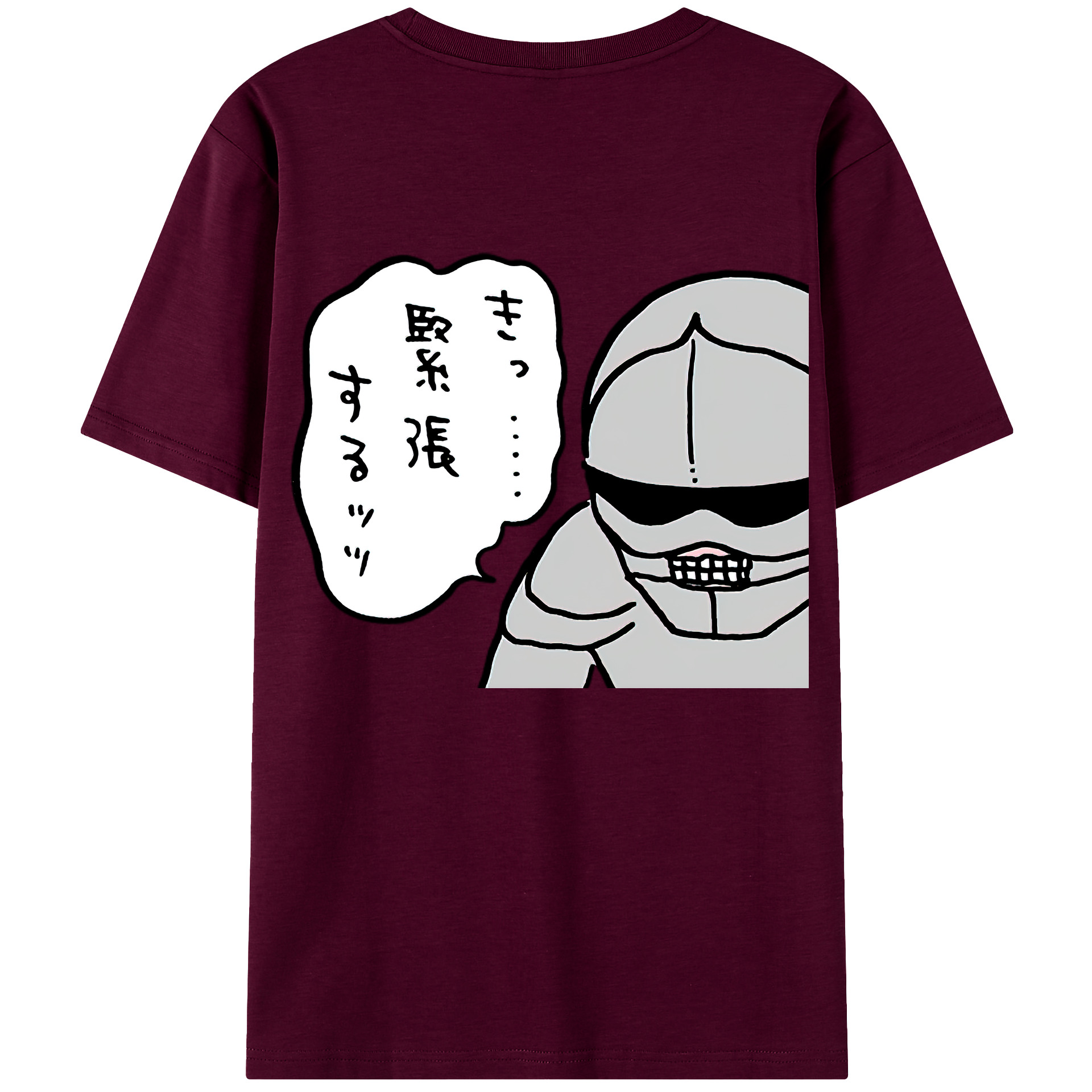 （画像用） ちいかわ 労働の鎧さん Chii-kawa Mr. Armor of Labor レディース半袖Tシャツ(バックプリント)